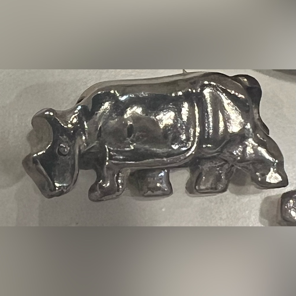 Trollbeads Rhinosceros~Rhino Sterling Silver Authenticity 925S LAA *Lk NEW*